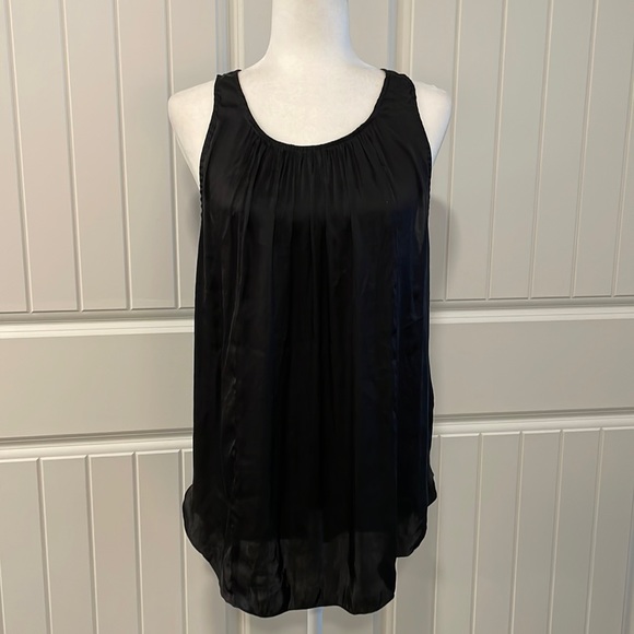 Abstract B&W Sheer Sleeveless Top (New) - S/M